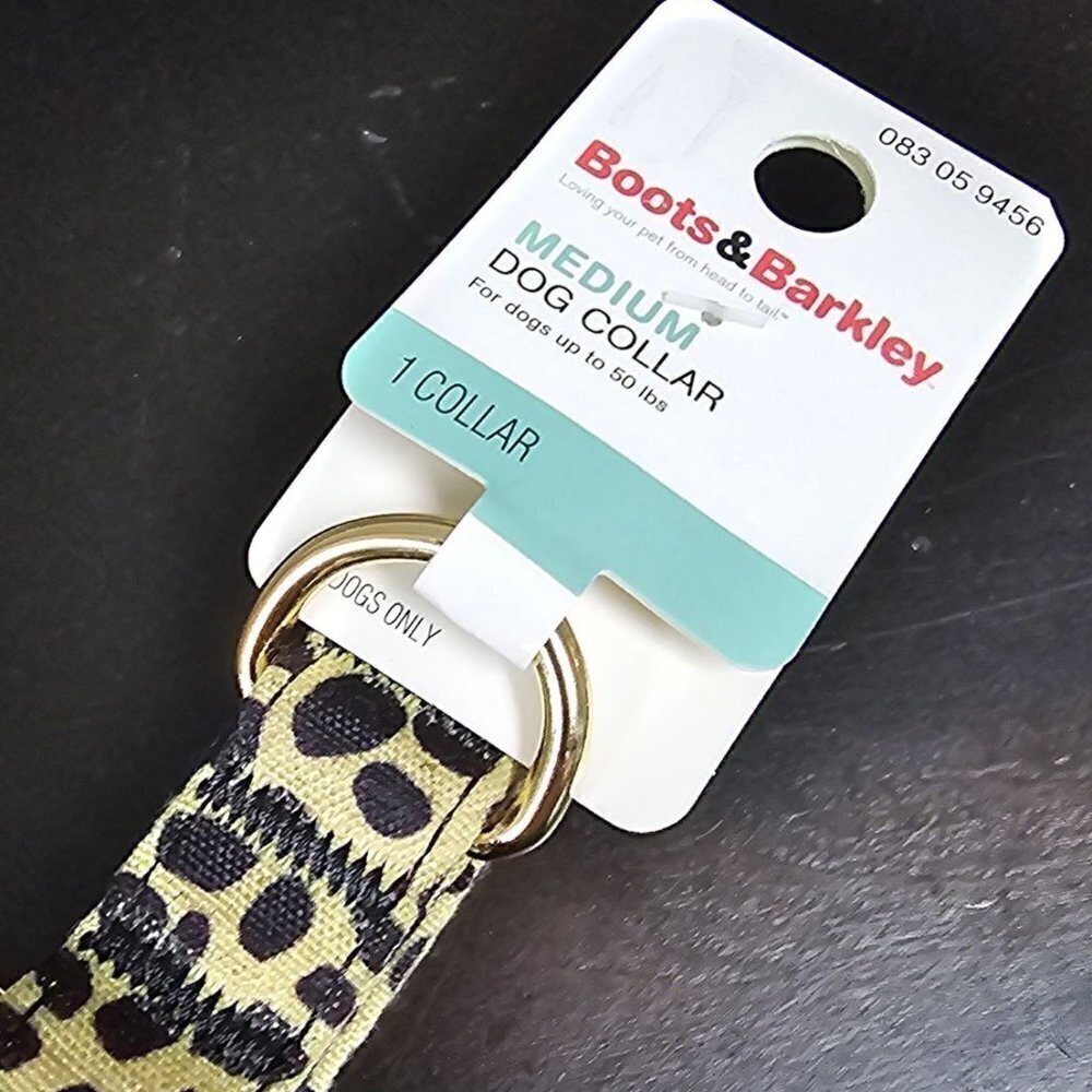 Animal Print with Buckle Branding Dog Collar | Boots & Barkley | Medium - Picture 6 of 10